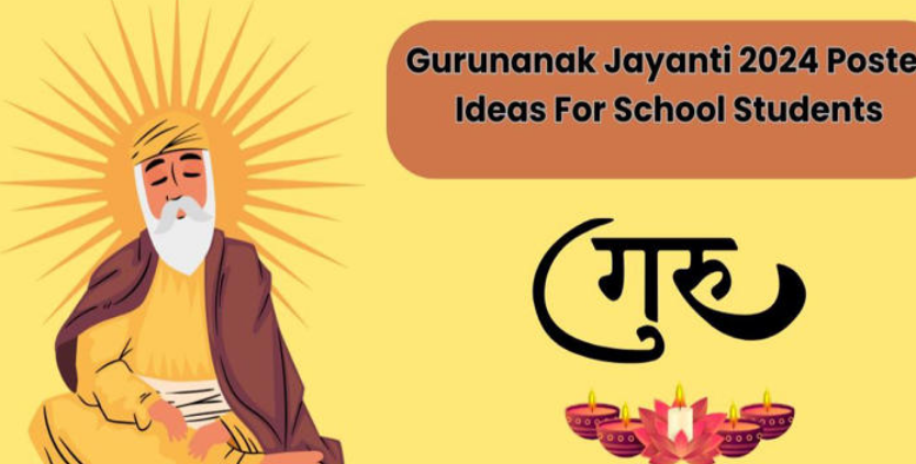 Gurunanak Jayanti 2024 Poster​ Ideas For School Students